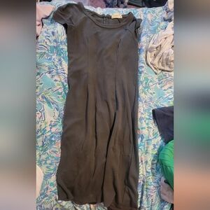 Charli size small form fitting dress. Beautiful on. Zipper in the back slit